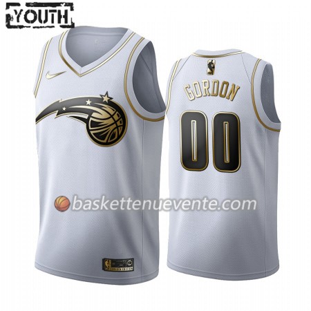 Maillot Basket Orlando Magic Aaron Gordon 00 2019-20 Nike Blanc Golden Edition Swingman - Enfant
